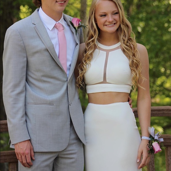 white long prom dress - Picture 4 of 4